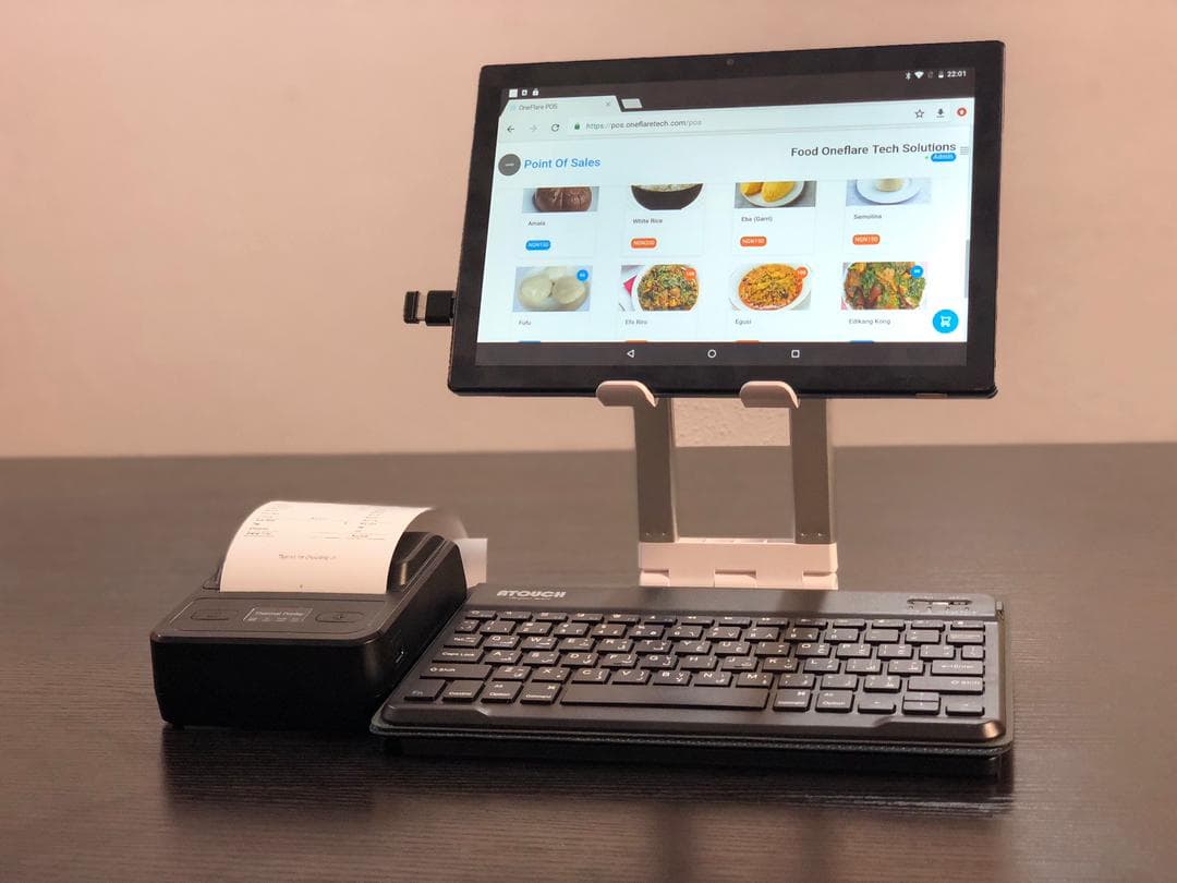 Tablet Package (tablet, tablet stand, Bluetooth printer)